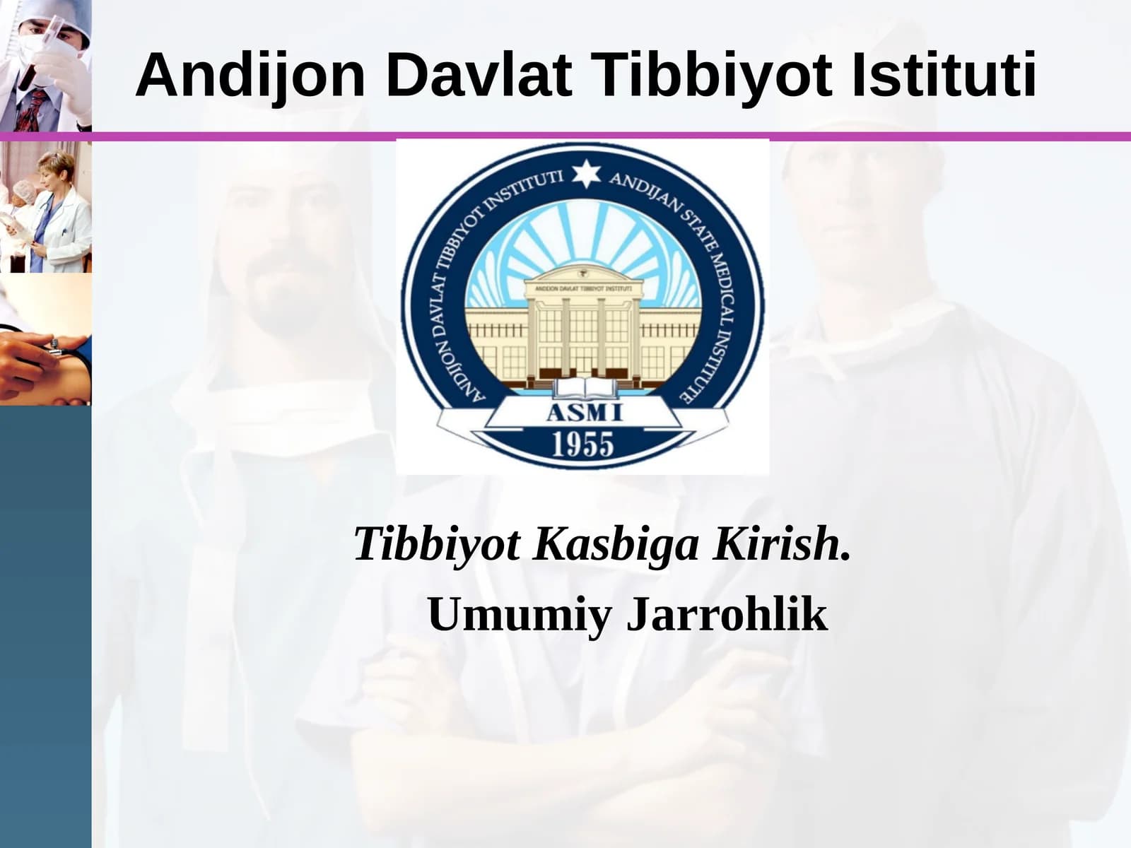 Umumiy Jarrohlik Operatsiyadan-keyingi Davr Asoratlarni Oldini Olish