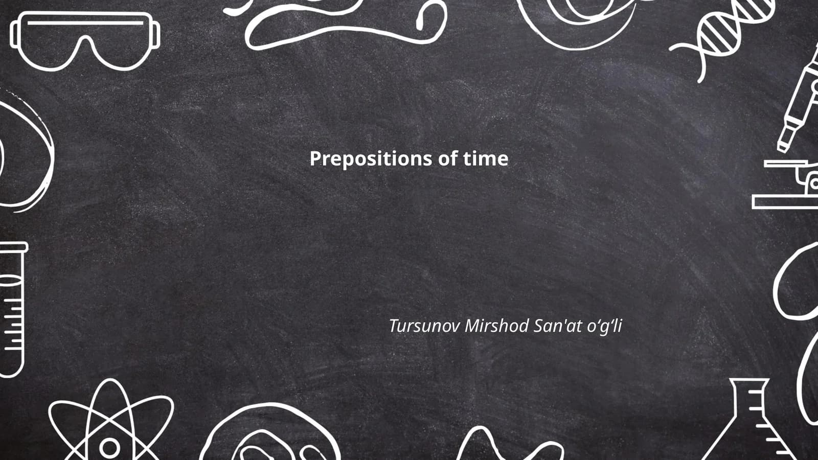 Prepositions of time