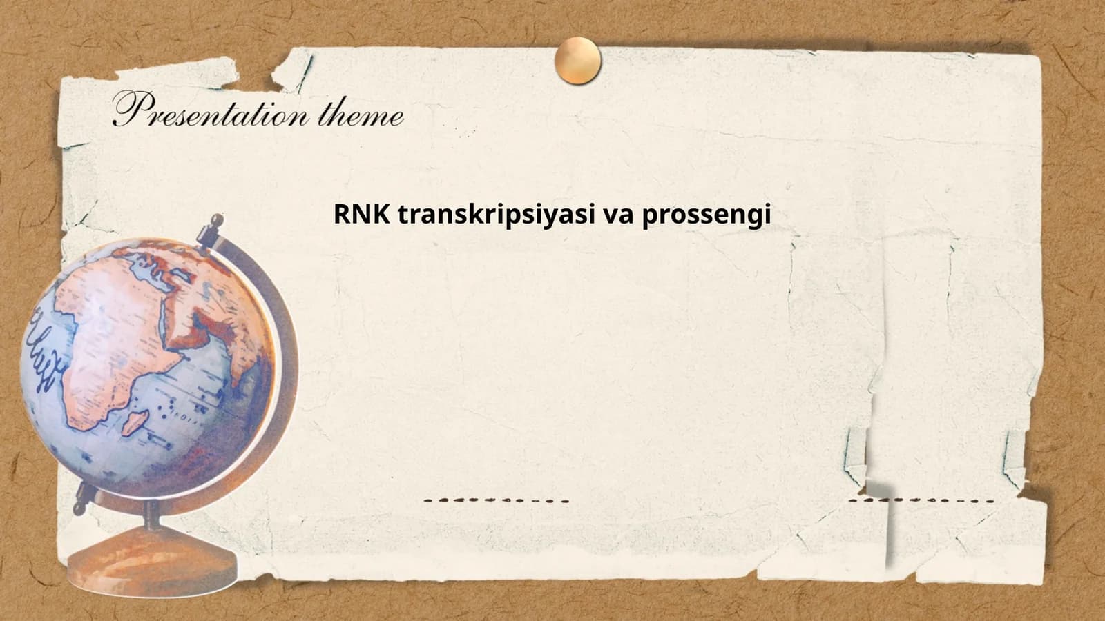 RNK transkripsiyasi va prossengi