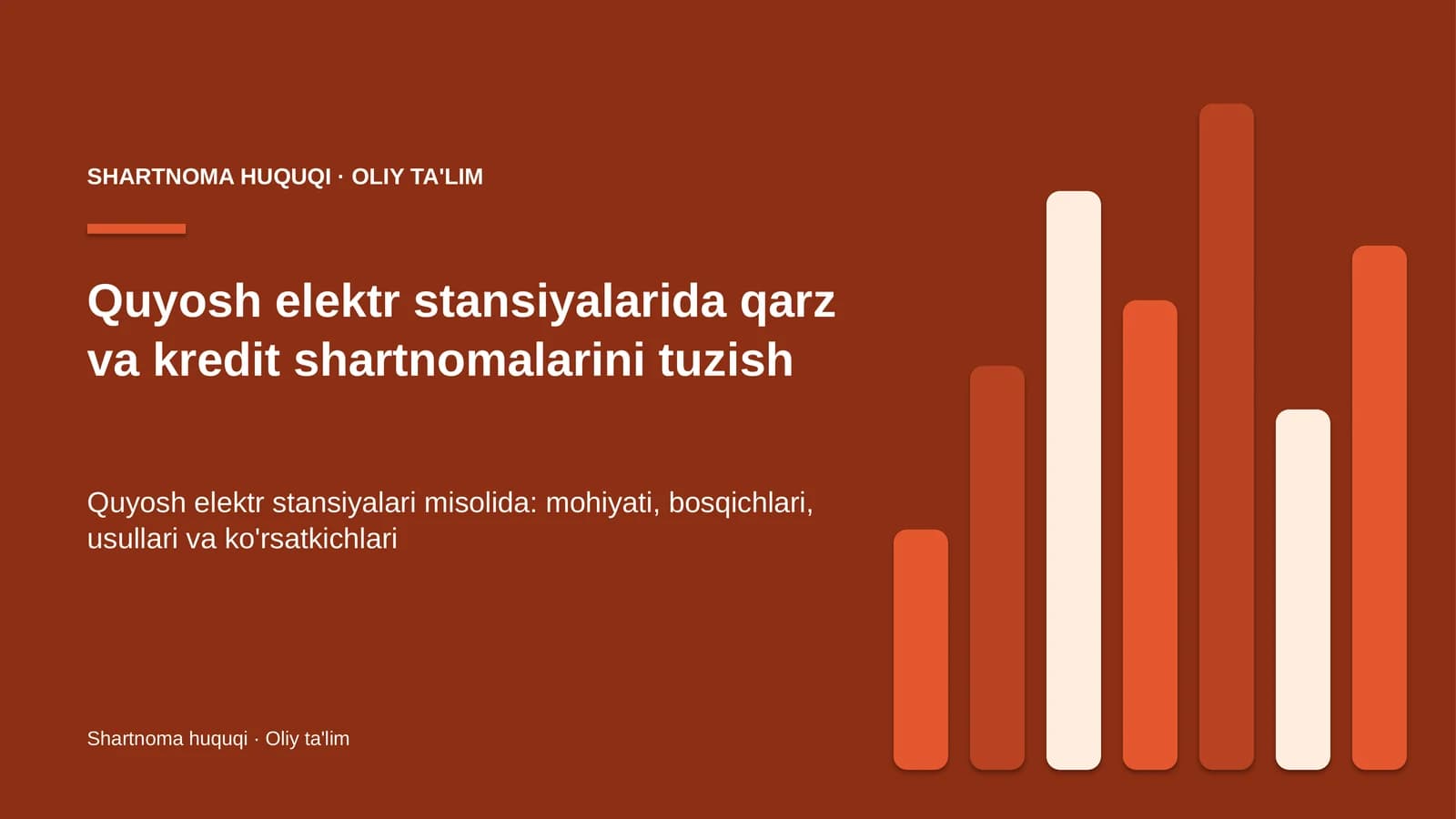 quyosh elektr stansiyalarida qarz va kredit shartnomalarini tuzish 8452