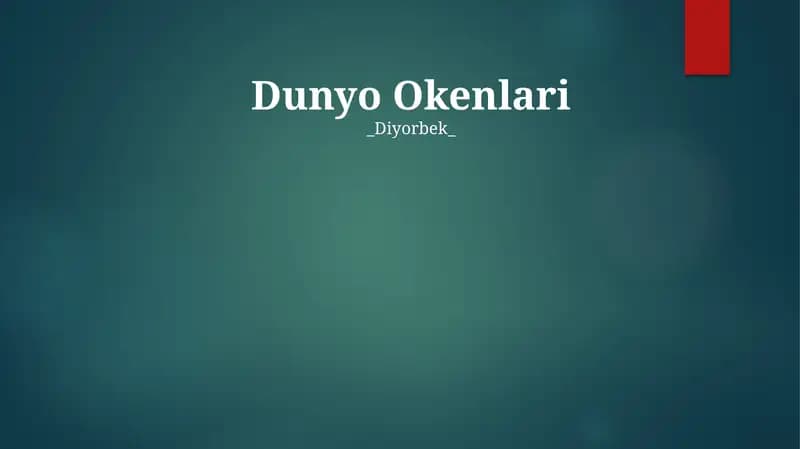 Dunyo Okenlari