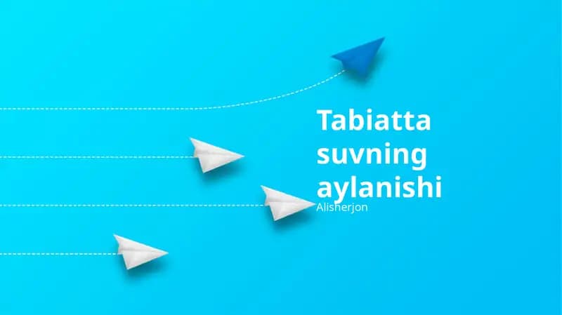 Tabiatta suvning aylanishi