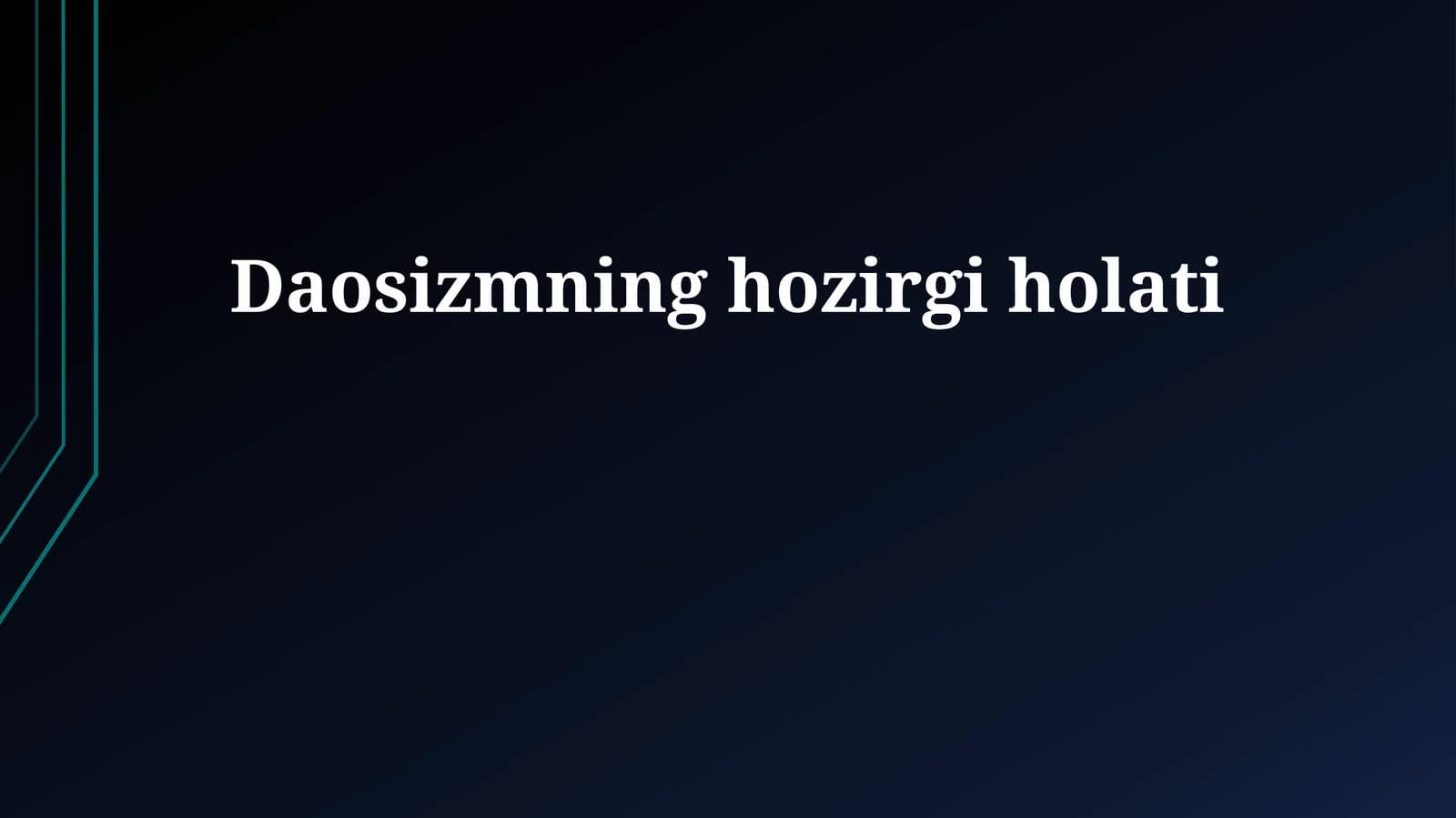 Daosizmning hozirgi holati