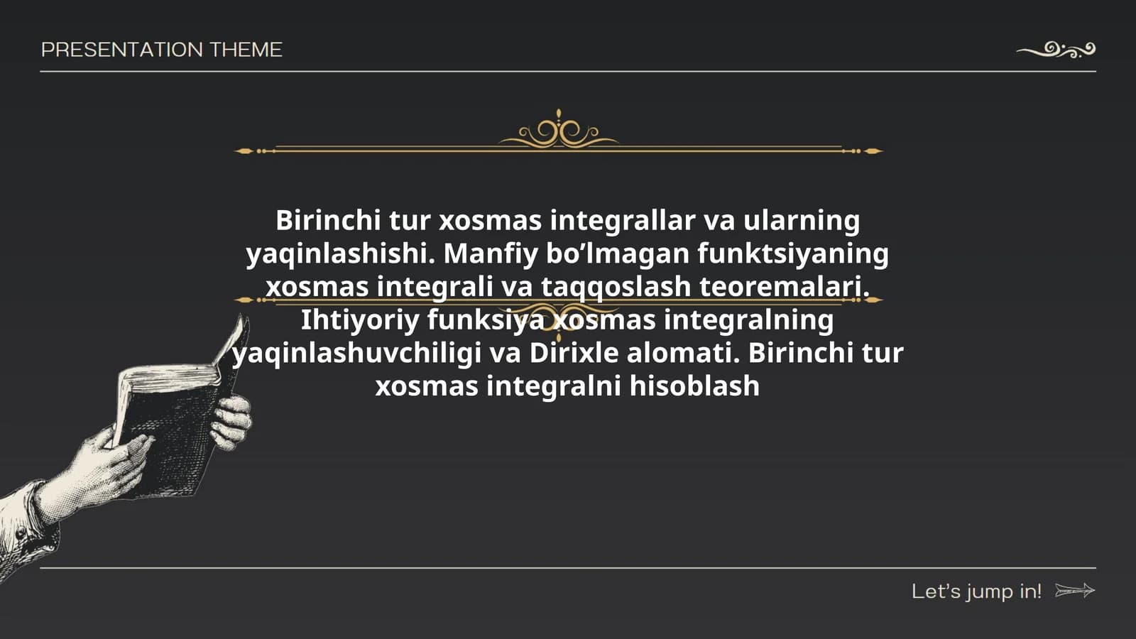 Birinchi tur xosmas integrali