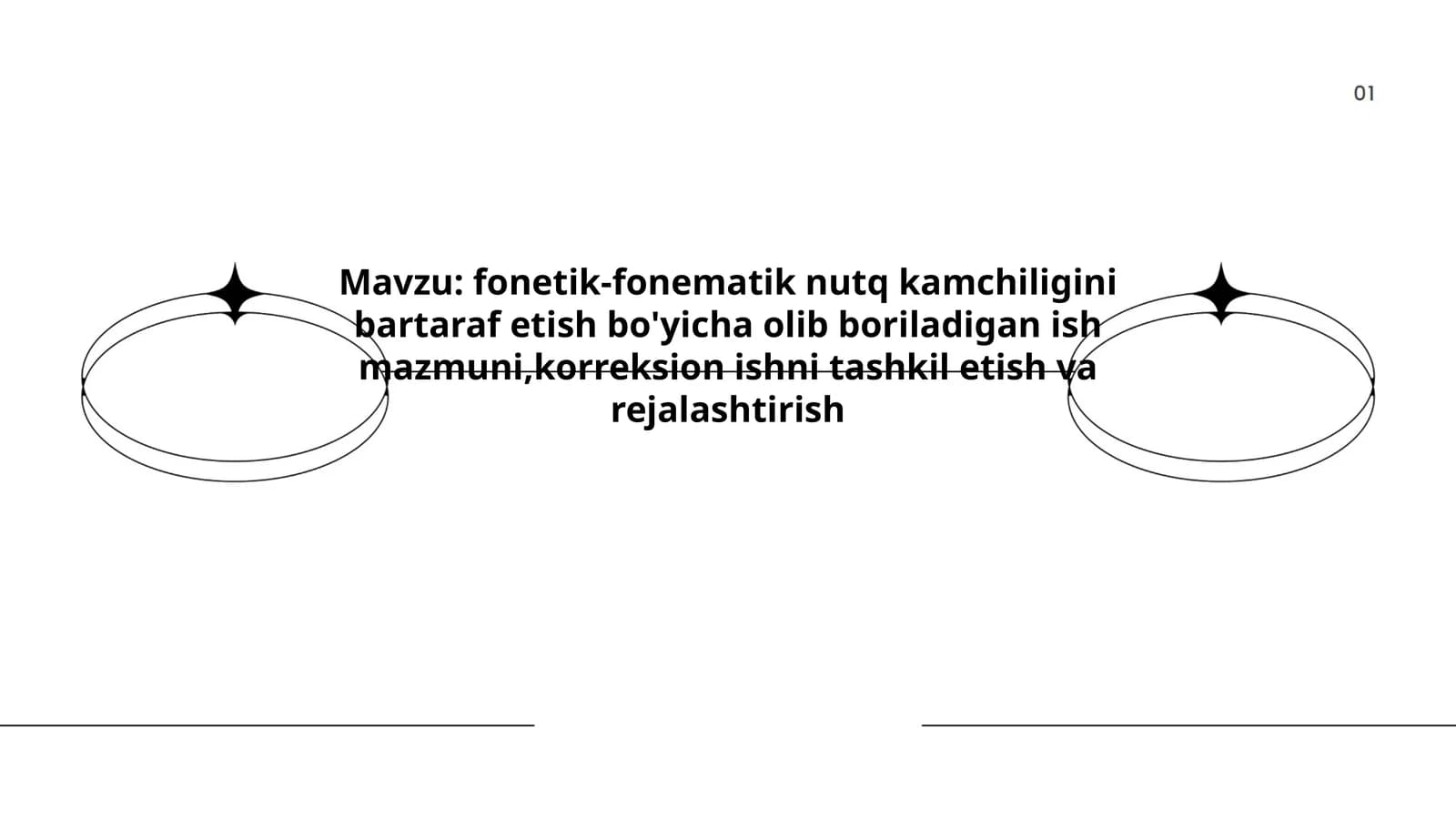 fonetik-fonematik nutq kamchiligini bartaraf etish