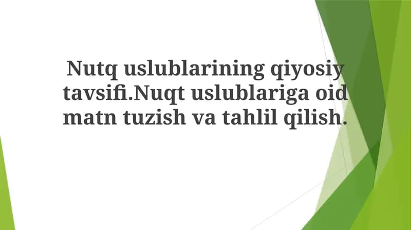 Badiiy nutq uslubi