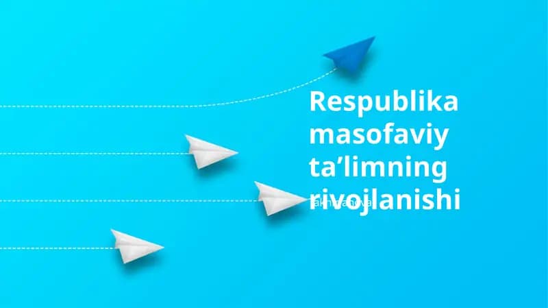 Respublika masofaviy ta'limning rivojlanishi