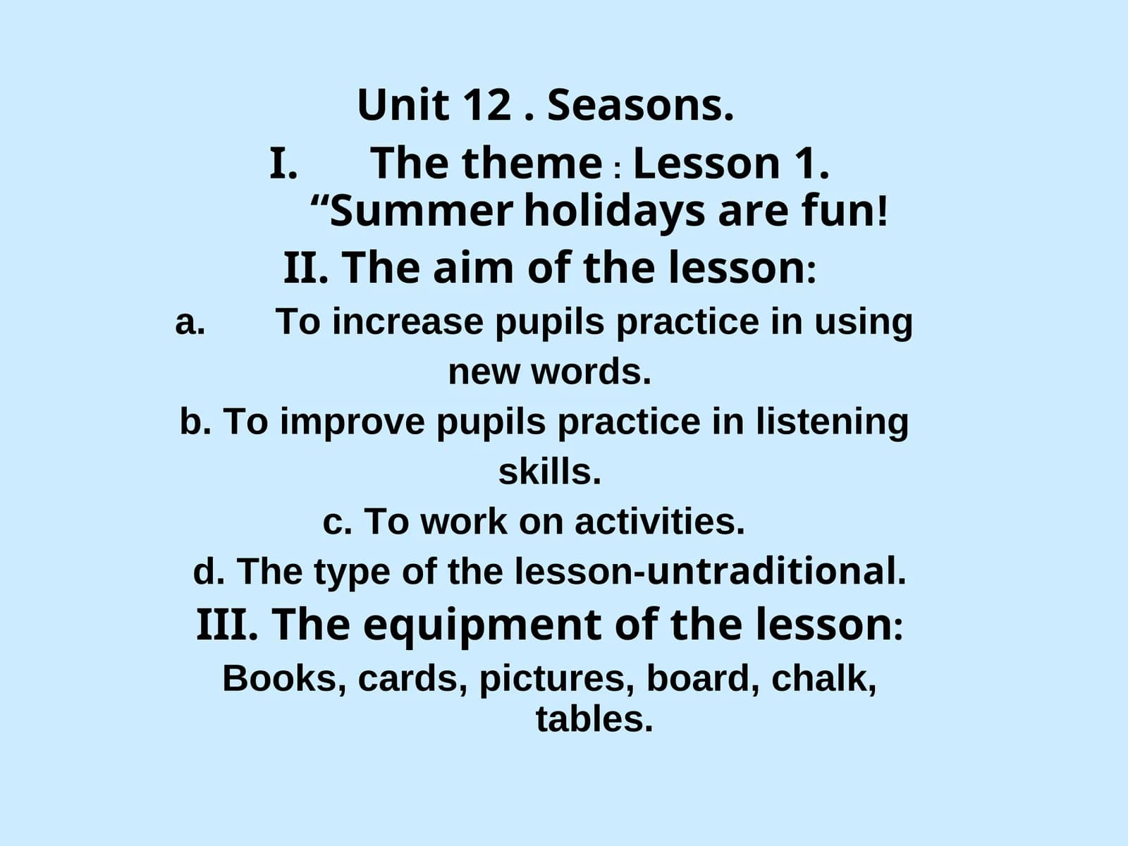 Unit 14. The world of fairy tales