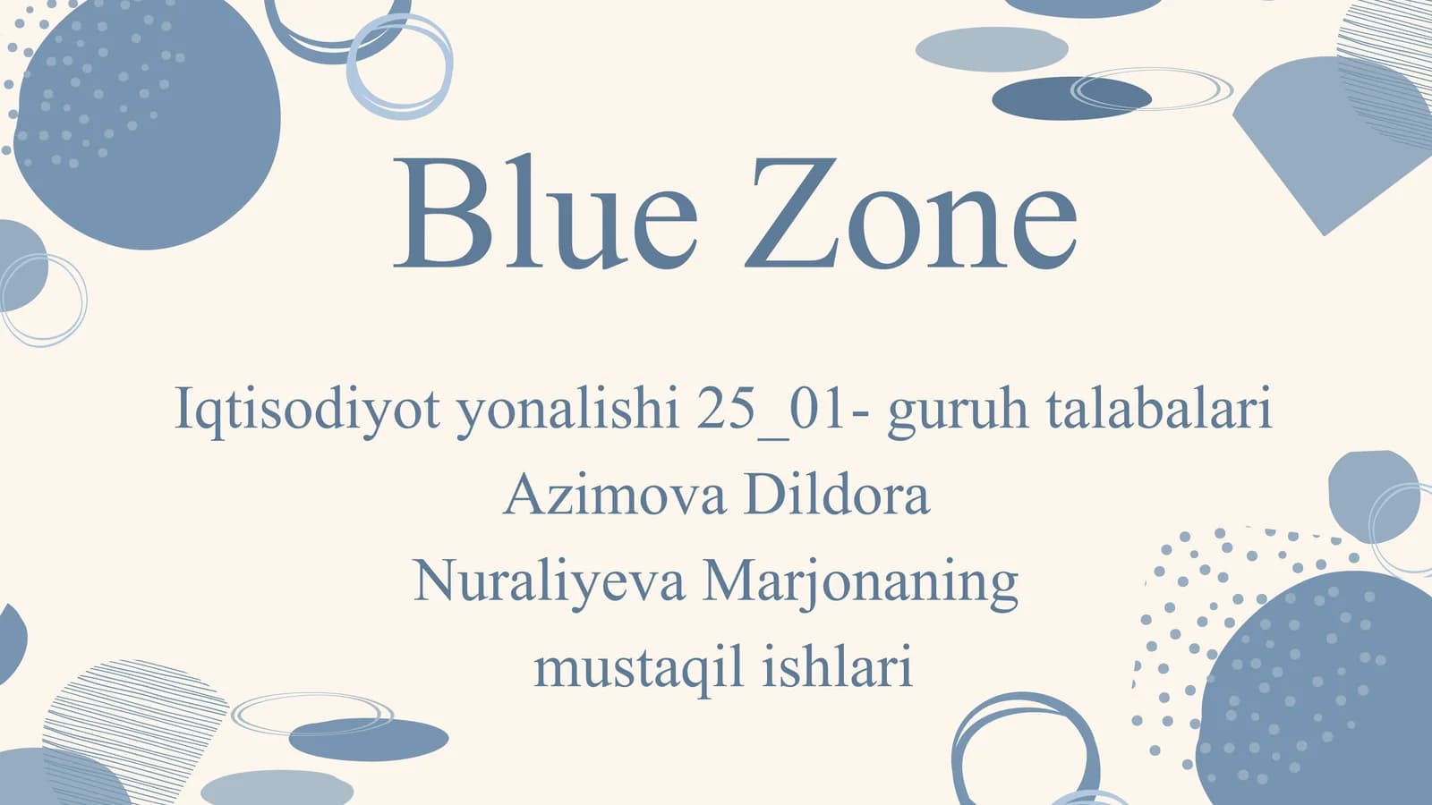 Blue Zone