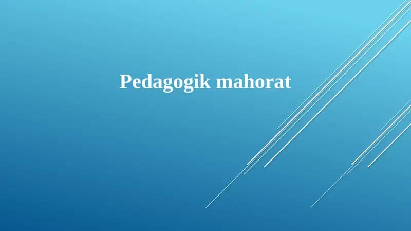 Pedagogik mahorat