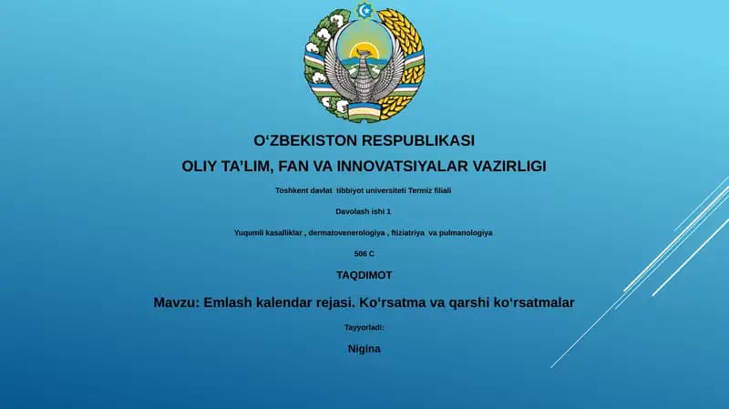 Emlash kalendar rejasi