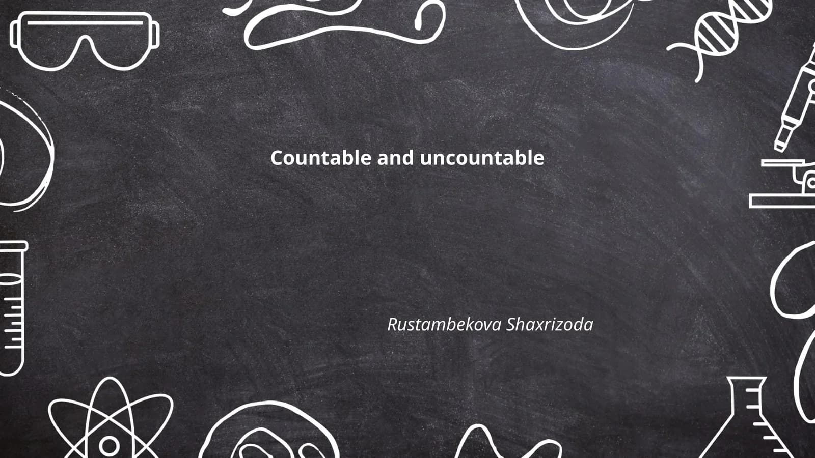 Countable and uncountable