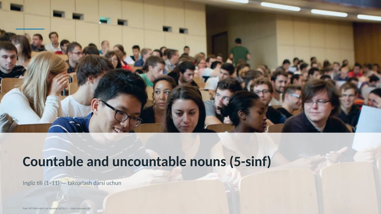 Countable and uncountable nouns (5-sinf)