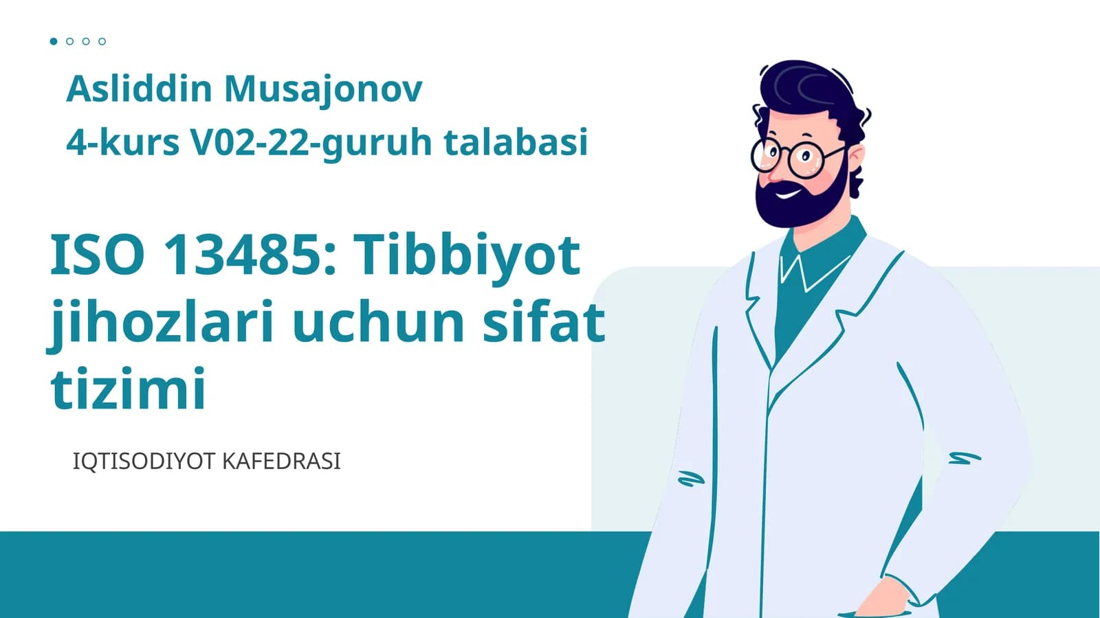 Tibbiyot jihozlari uchun sifat tizimi