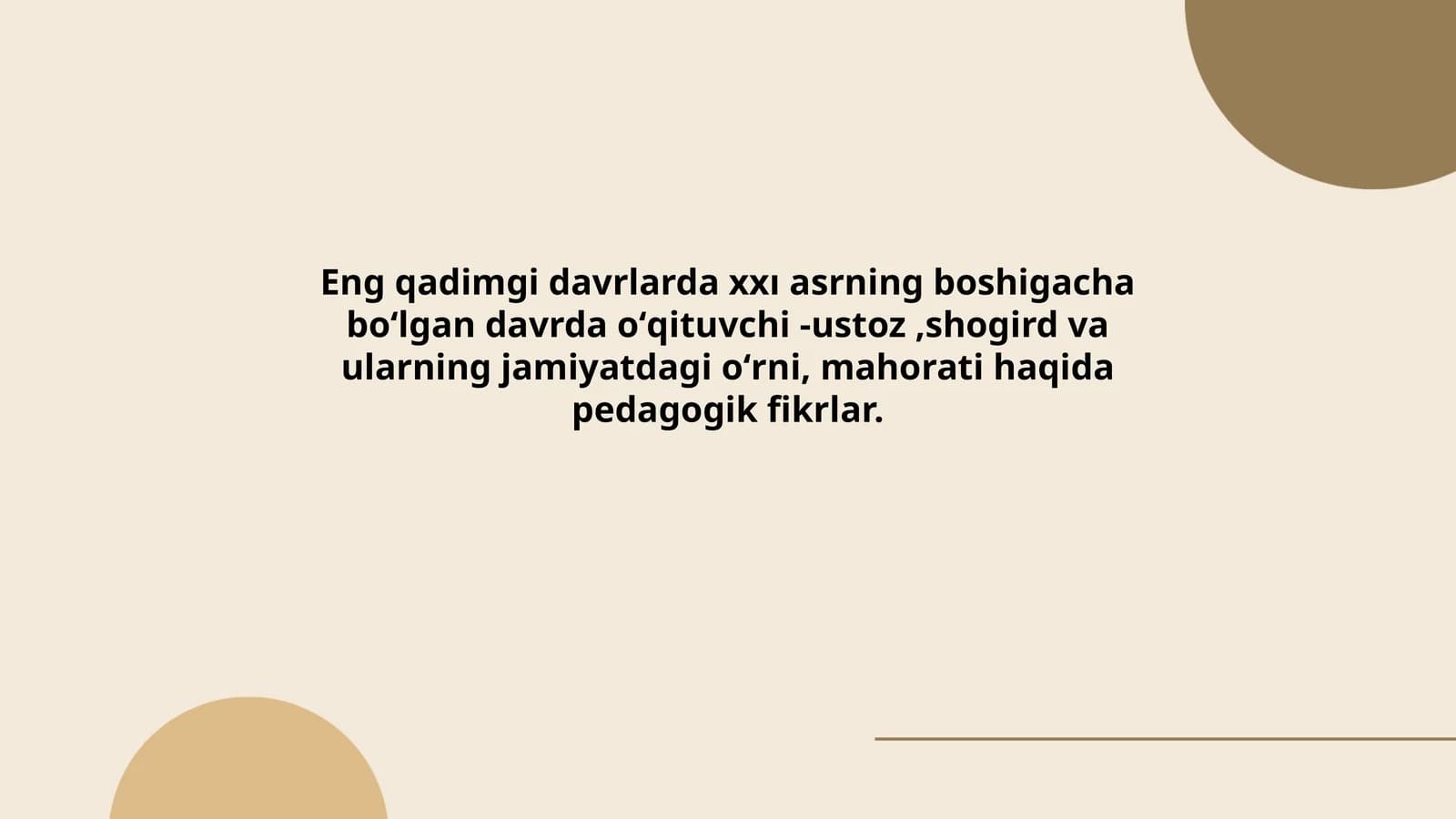 Pedagogik fikrlar