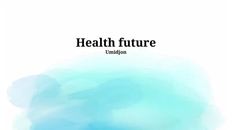 Health future