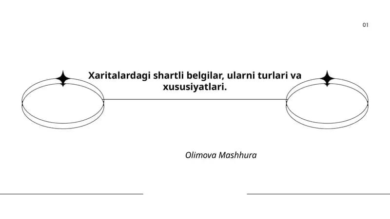 Xaritalardagi shartli belgilar, ularni turlari va xususiyatlari
