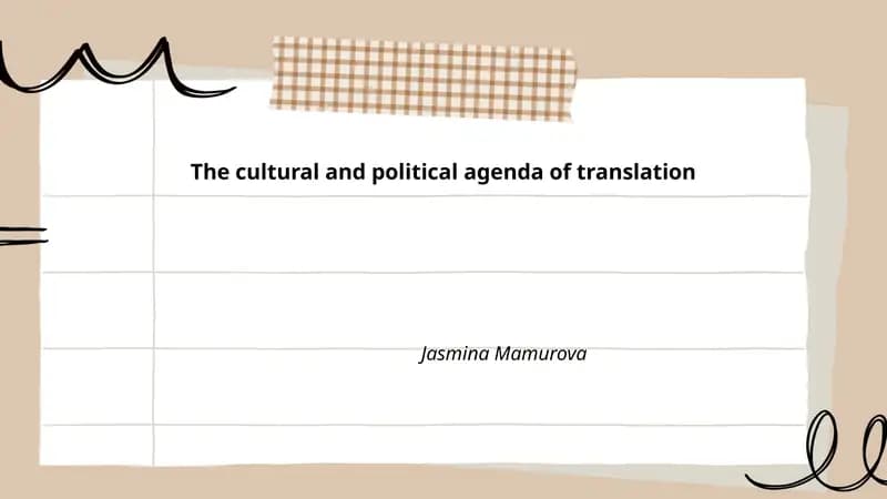 The Role of Translation in Cultural Exchange