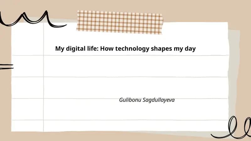My digital life: How technology shapes my day