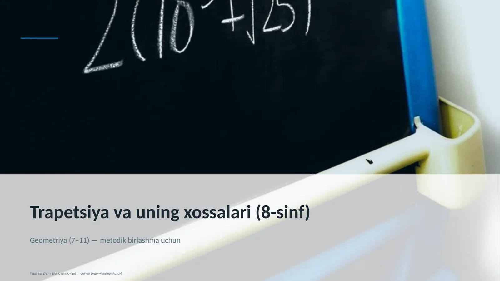 Trapetsiya va uning xossalari (8-sinf)