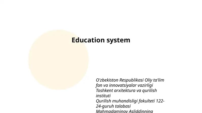 Xorijiy til fanidan mustaqil ishi