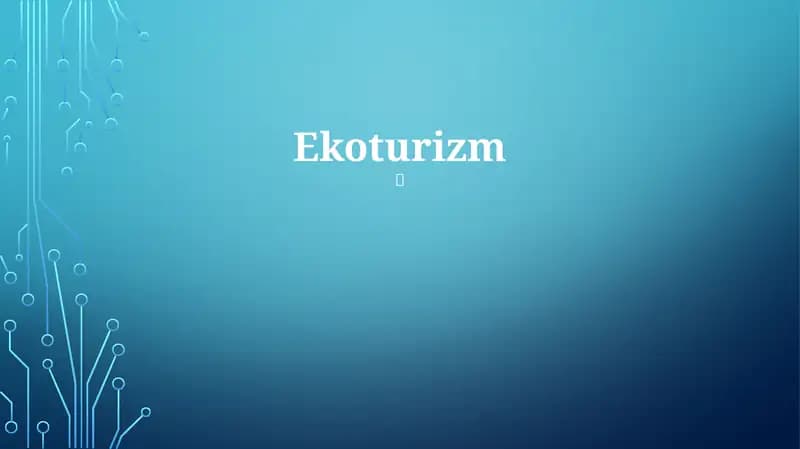 Ekoturizm