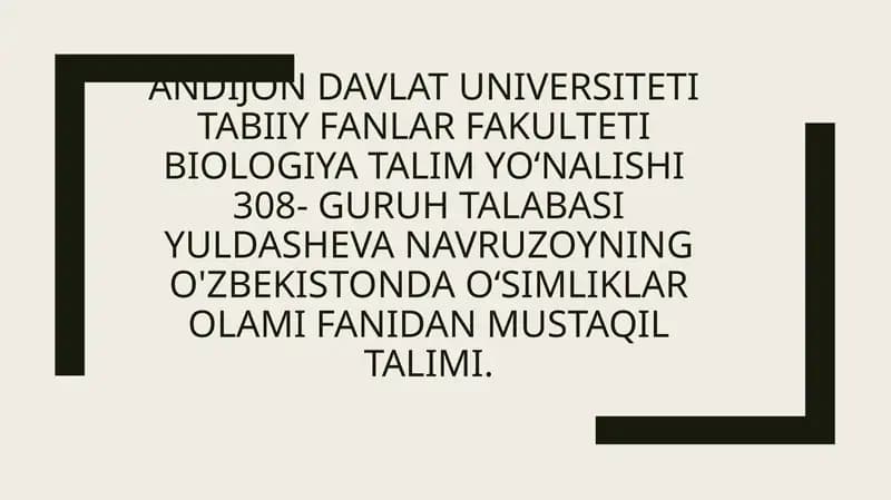 Oʻzbekistonning choʻl ekotizmlari va oʻsimliklari