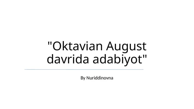 Adabiyot Gigantlari: Asosiy Mualliflar va Asarlar