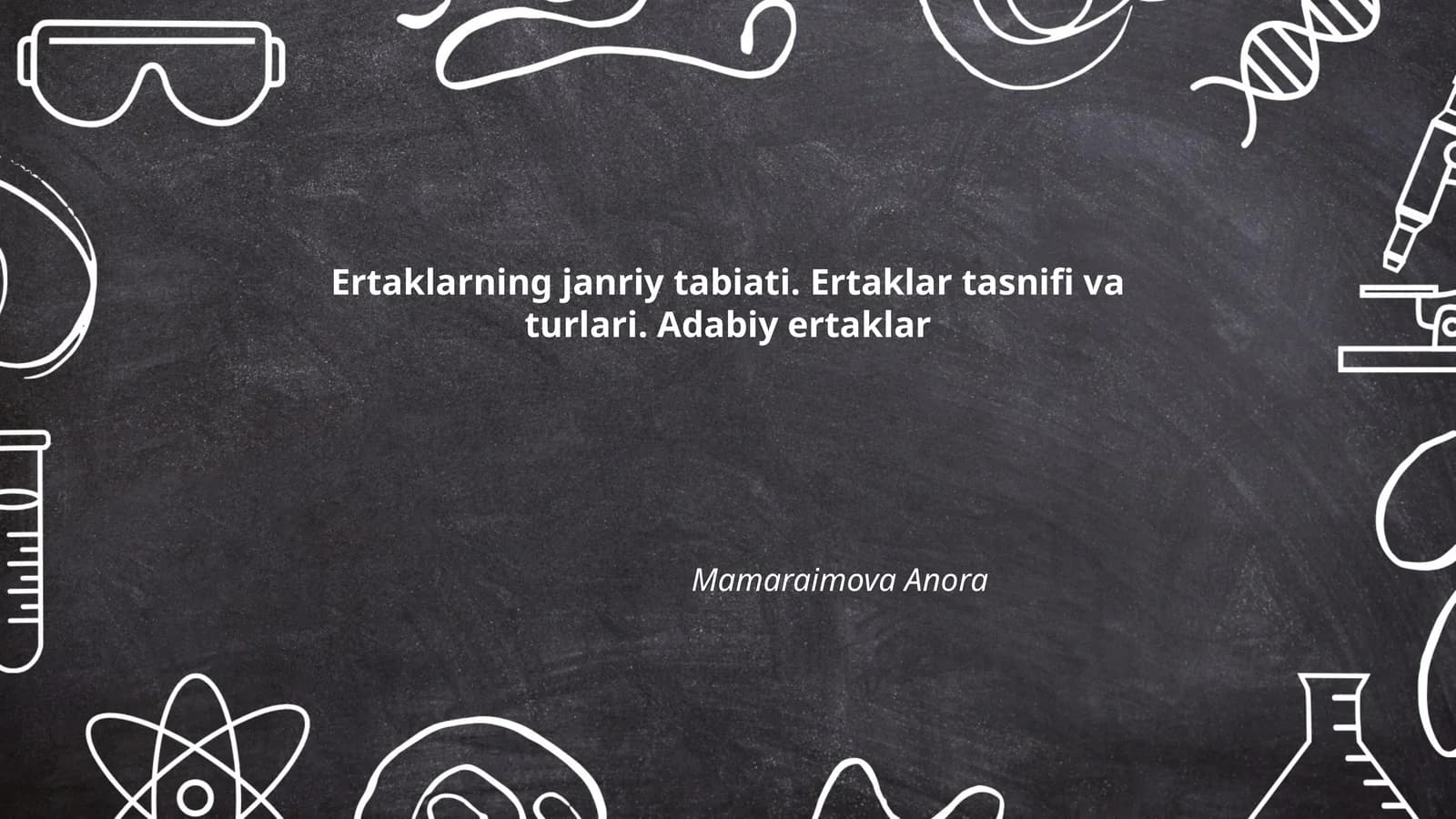 Ertaklarning janriy tabiati. Ertaklar tasnifi va turlari. Adabiy ertaklar