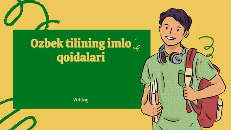 Ozbek tilining imlo qoidalari
