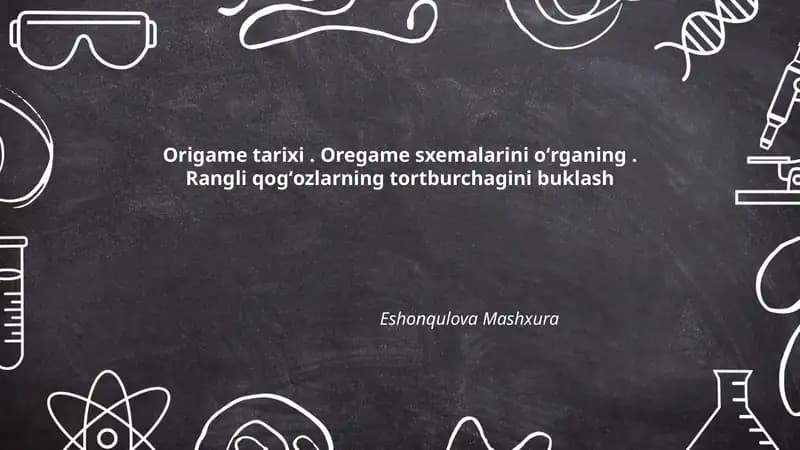 Origame tarixi