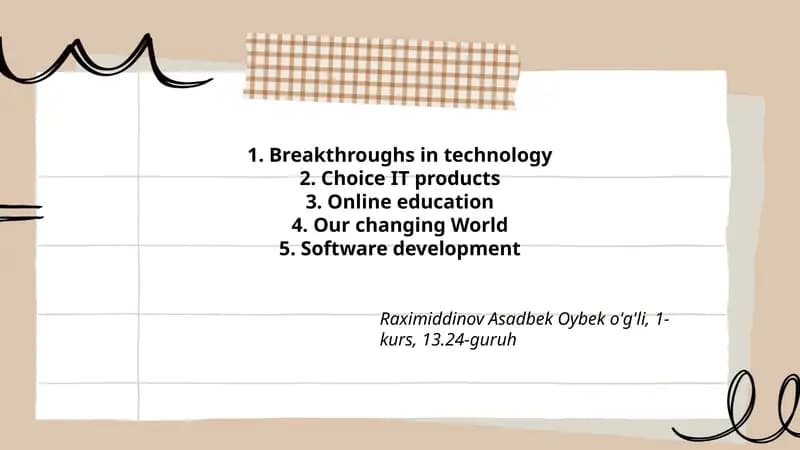 Our changing World