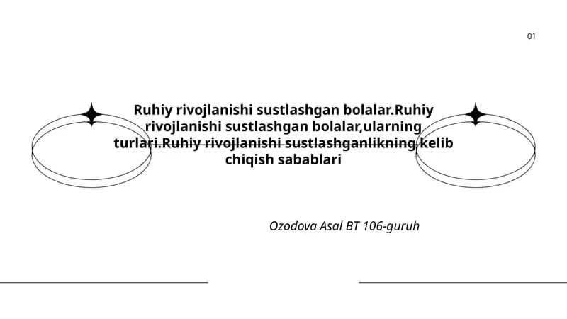 Ruhiy rivojlanishi sustlashgan bolalar