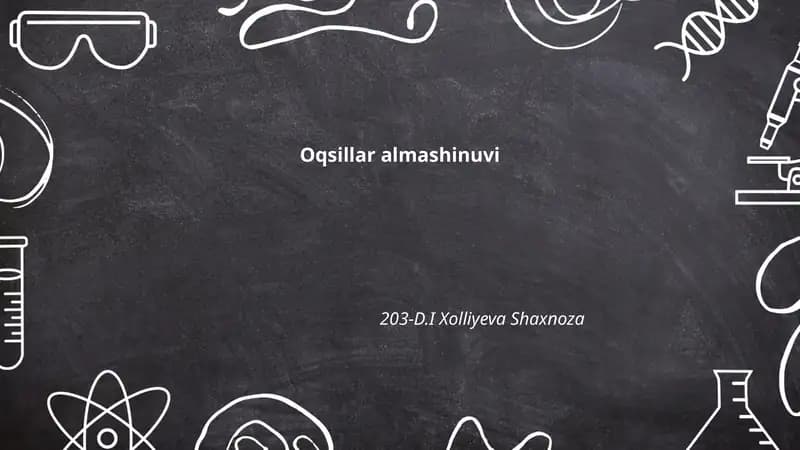 Oqsillar almashinuvi