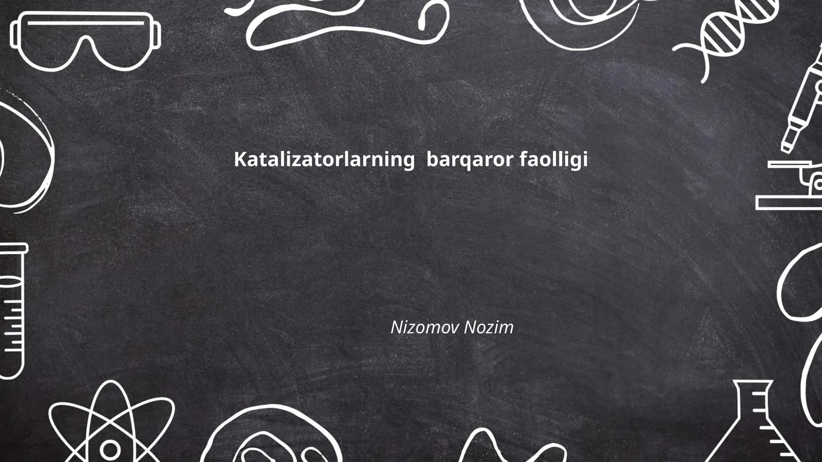 Katalizatorlarning Barqaror Faolligi