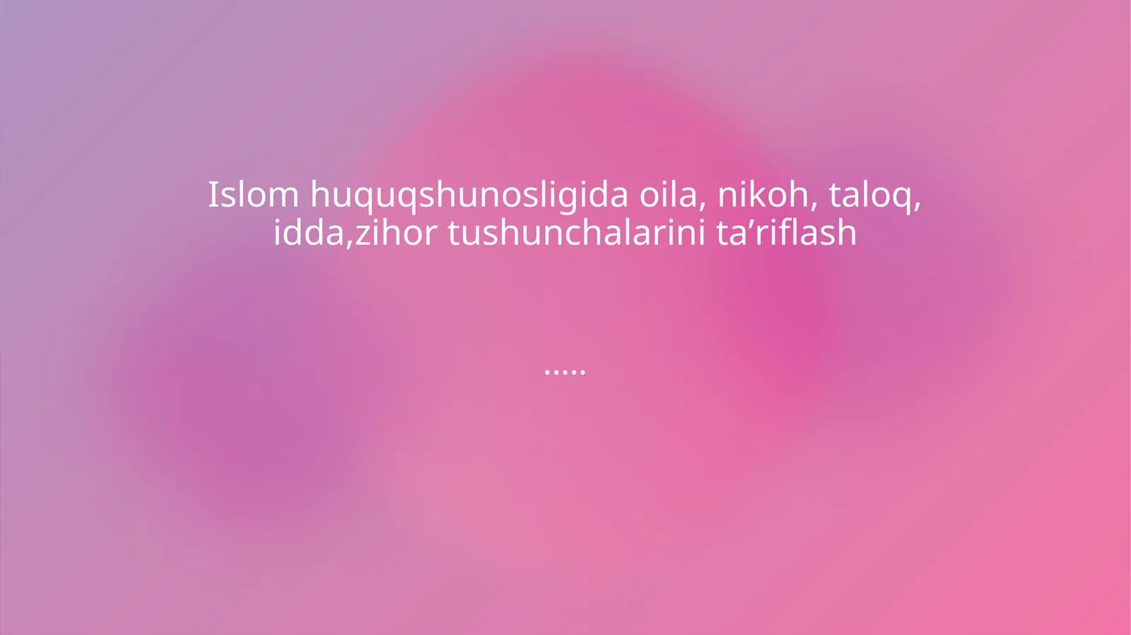 Oilaviy tuzilma