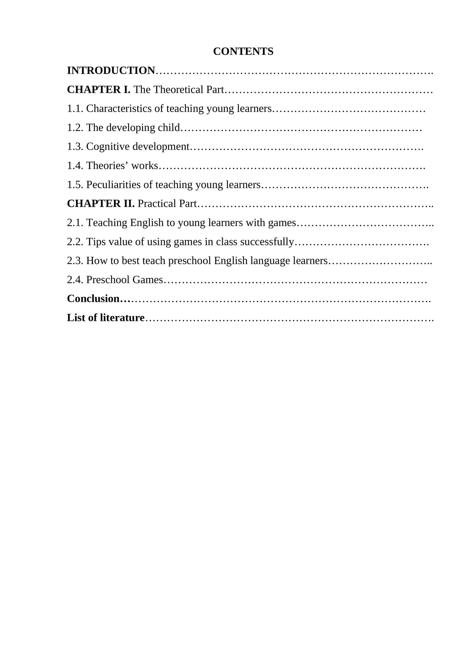 Teaching English to Young Learners