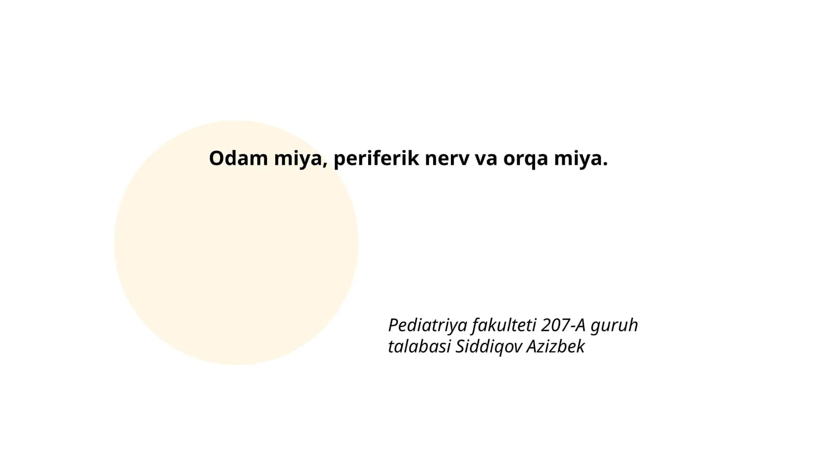 Odam miyasi anatomiyasi