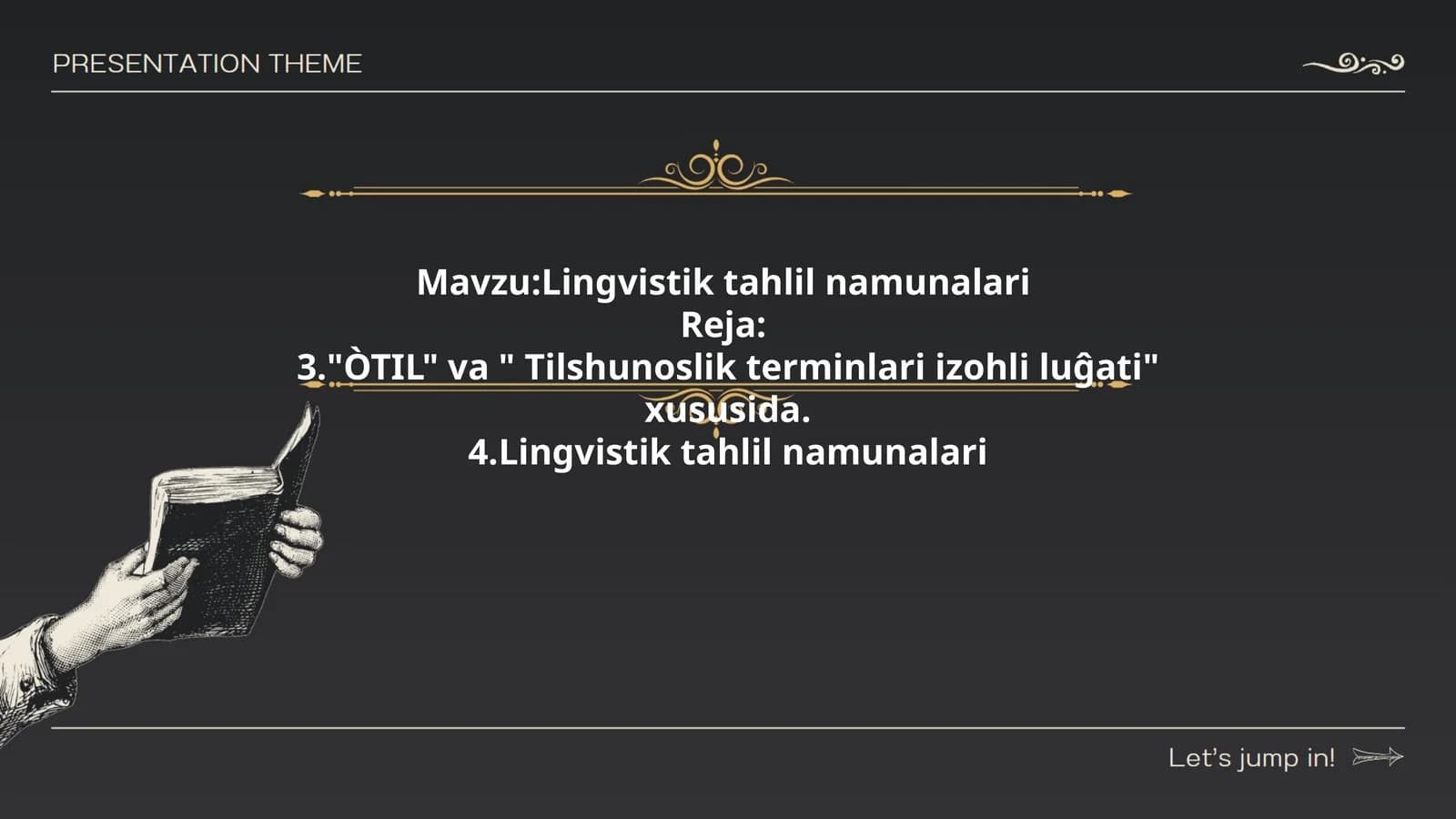 Lingvistik tahlil namunalari