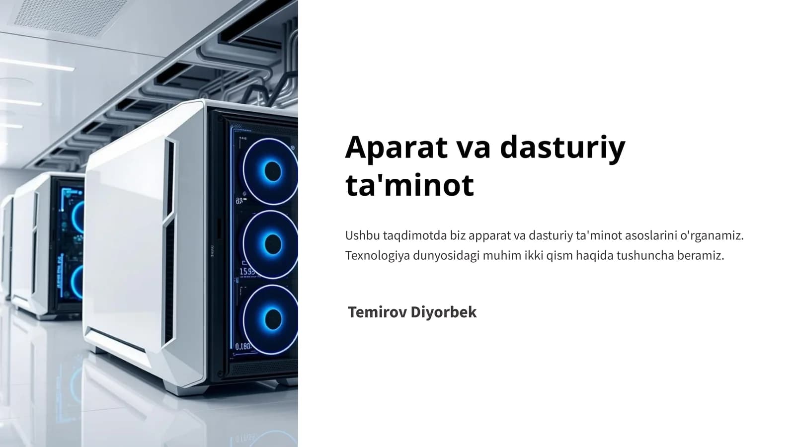 Aparat va dasturiy ta'minot