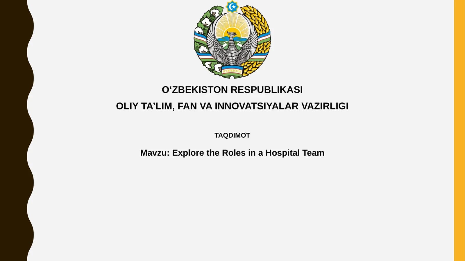 Klinika jamoasining asosiy a'zolari