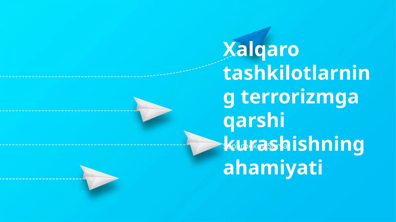 Xalqaro tashkilotlarning terrorizmga qarshi kurashishning ahamiyati