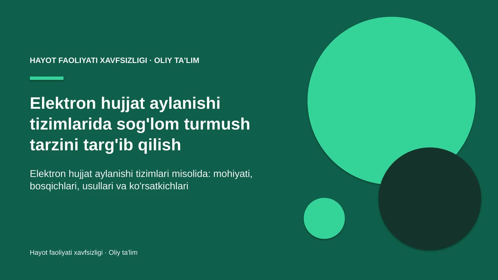 elektron hujjat aylanishi tizimlarida sog'lom turmush tarzini targ'ib qilish 2859