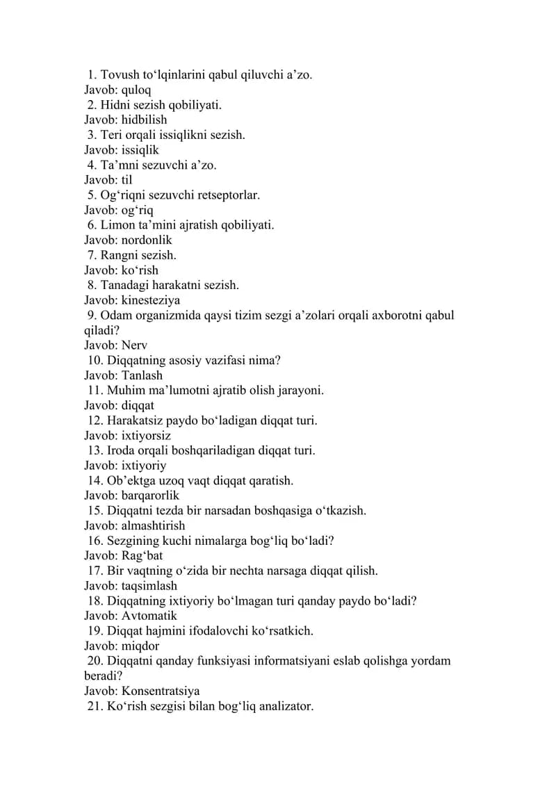 Diqqat turlari