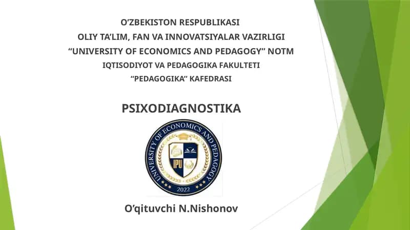 Psixodiagnostika