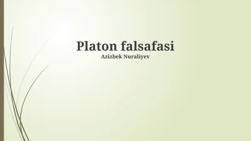 Platon falsafasi