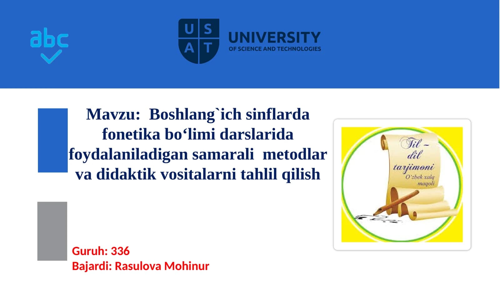 Fonetika haqida ma'lumot