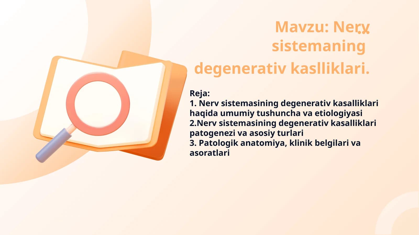 Nerv sistemasining degenerativ kasalliklari