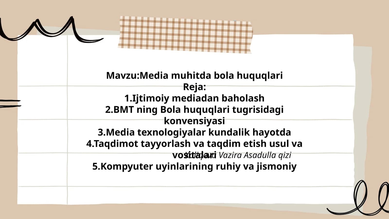 Media muhitda bola huquqlari