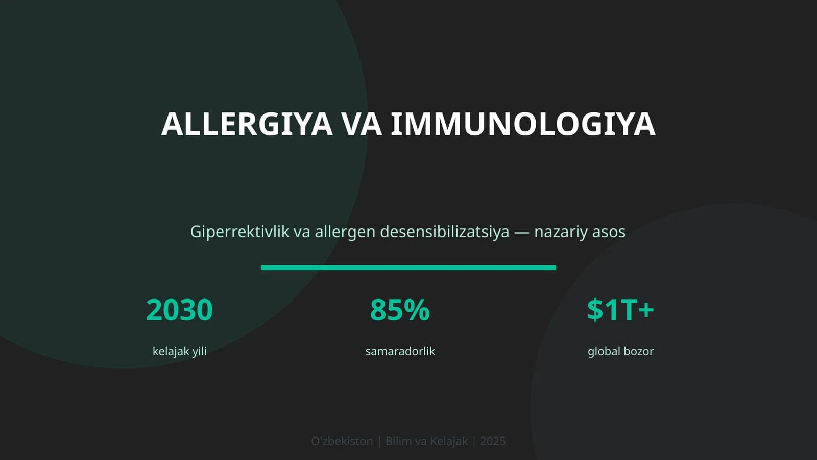 ALLERGIYA VA IMMUNOLOGIYA